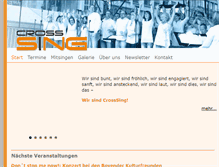 Tablet Screenshot of cross-sing.de